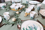 Set van 5 kommetjes met bambooschijf – Frosted Forest