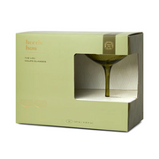 Groene coupeglazen – set van 2 (177 ml)