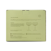 Groene coupeglazen – set van 2 (177 ml)