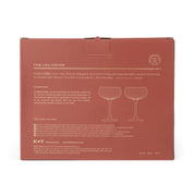 Amber coupeglazen – set van 2 (177 ml)