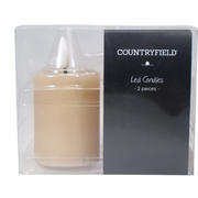 Set van 2 LED-stompkaarsen 9 cm