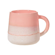 keramische mok roze design koffiemok neutrale tinten modern servies koffie thee kopje