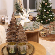 Houten kerstboom 33 cm