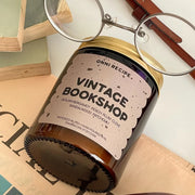 Vintage Boekwinkel - Koolzaadkaars - 170ml