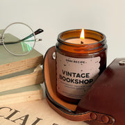 Vintage Boekwinkel - Koolzaadkaars - 170ml