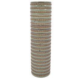 Vaas groen-bruin reliëf 42 cm – Green Oase