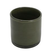 Groene keramieken bloempot – 12 cm