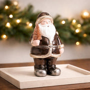 Kerstman met gouden glitteraccenten