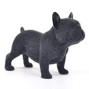Zwart franse bulldog met subtiele glinstering – 20 cm