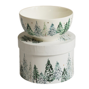 Kom Frosted Forest met Geschenkdoos - Set van 2