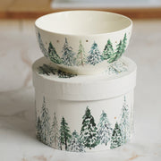 Kom Frosted Forest met Geschenkdoos - Set van 2