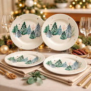Dessertbord Frosted Forest – met geschenkdoos - set van 4