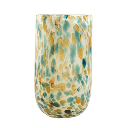 Glazen vaas groen-goud 26 cm – Green Oase