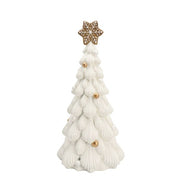 Witte decoratieve kerstboom met gouden accenten