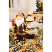 Kerstman met gouden glitteraccenten