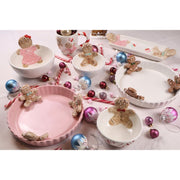 Gingerbread Kom met Candy Cane Strepen 250 ML