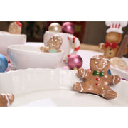 Gingerbread Serveerschaal wit