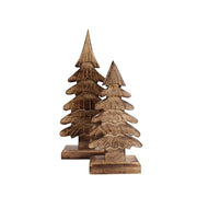 Houten kerstboom 33 cm