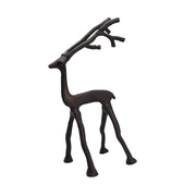 Metalen rendierbeeldje 10 x 28 cm