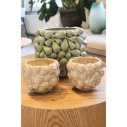 Bloempot met rond reliëf – Kerst